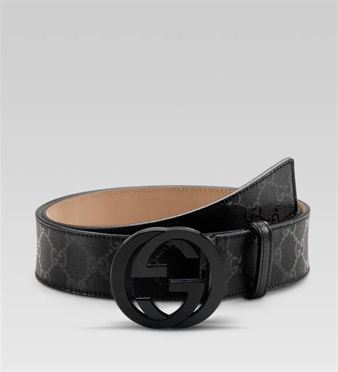 black men's Gucci belt